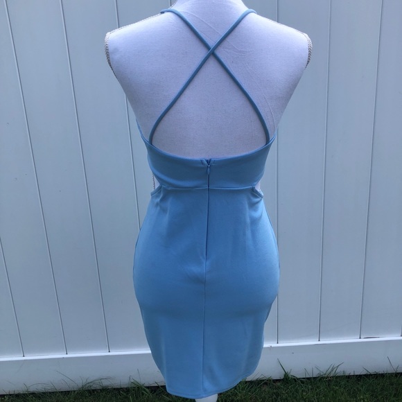 Blue Midlength Dress - Picture 3 of 5
